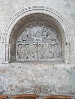 L'enfeu de Guillaume&nbsp;Ier de Rupierre, dans le transept nord.