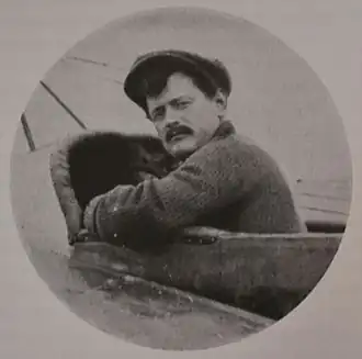 Le pilote Enrico Cobioni en avril 1912.