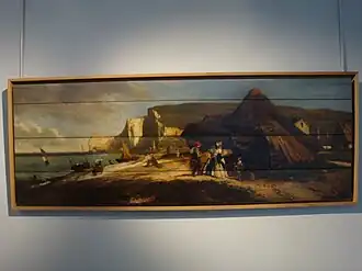 Enseigne de l'hôtel Blanquet (1806-1870), Fécamp, musée des Pêcheries.