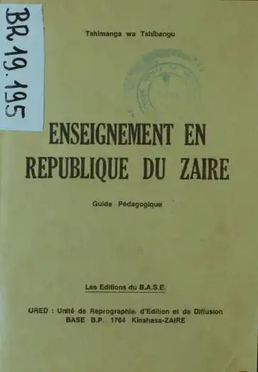 Enseignement en Republique du Zaire