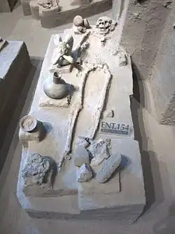 Reconstitution du site de fouille de Tlatilco