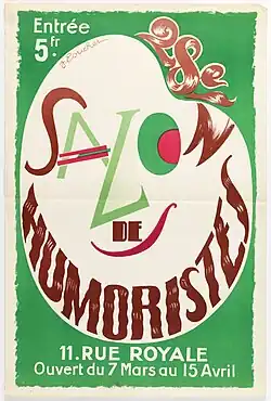 Affiche du 28e Salon des humoristes de 1935.