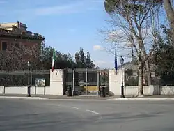 L'entrée de la villa.