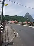 Entrée de la ville de Soufrière.