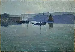 Léon Broquet : Entrée de port (1929).