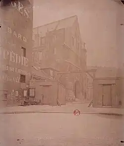 Entrée du couvent des Cordeliers de Paris au no 15, photographie d'Eugène Atget (1899).