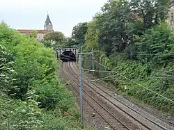 Entrée nord de la galerie d'Abrest