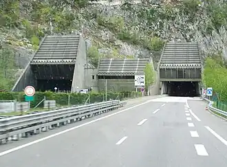 Extrémités ouest du tunnel de l'Épine.