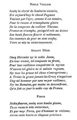 Début du texte de la première saynète