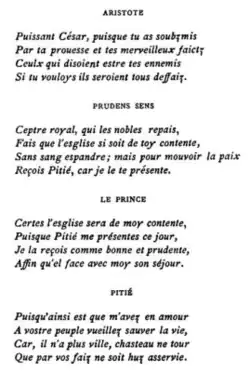 Texte de la troisième saynète.