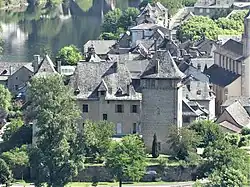 Le château dans le bourg.
