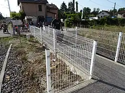 Site de la foire, entrée de la gare SNCF