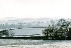 Les environs de Luzy, un 1er janvier sous la neige.