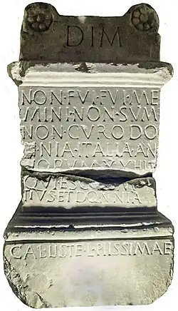 Épitaphe de Donnia Italia