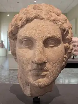 Portrait d'Alexandre, Égypte ptolémaïque, IIIe&nbsp;siècle&nbsp;av. J.-C.,Musée d'art et d'histoire de Genève.