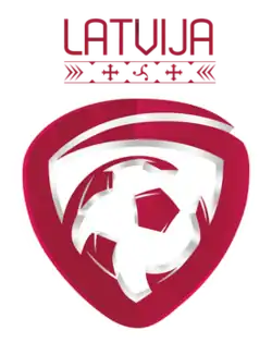 alt=Écusson de l' Équipe de Lettonie