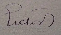 signature de Renée Erdős