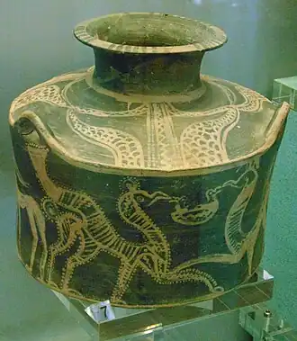 Vase mycénien à griffons de Lefkandi.