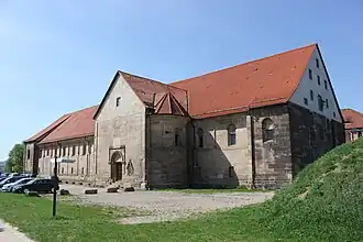 Vue de l'église abbatiale Saint-Pierre d'Erfurt
