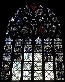 La maîtresse vitre de la chapelle Notre-Dame-de-Kerdévot : vue d'ensemble.