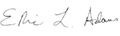 Signature de Eric Adams