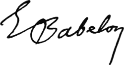 signature d'Ernest Babelon