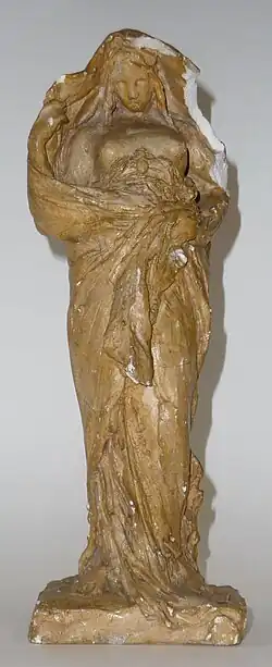 Louis-Ernest Barrias, La Nature se dévoilant devant la Science, esquisse.