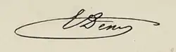 signature d'Ernest Denis