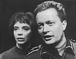 Margit Carlqvist&nbsp;(en) et Ernst-Hugo Järegård dans une représentation de Les Séquestrés d'Altona de Sartre en 1961 au Théâtre municipal de Göteborg.