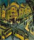 Nollendorfplatz, 1912, huile sur toile (69&nbsp;×&nbsp;60&nbsp;cm), Stiftung Stadtmuseum Berlin, Berlin.