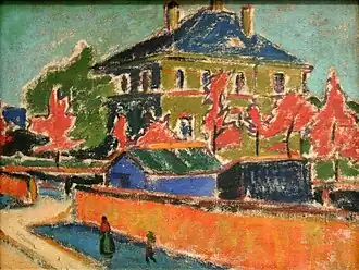 Villa à Dresde d'Ernst Ludwig Kirchner (1909).