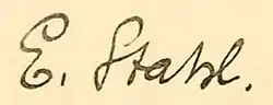 signature de Christian Ernst Stahl