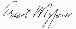 signature d'Ernst Wigforss