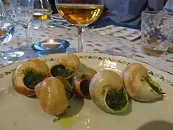 Escargots de Bourgogne et Meursault