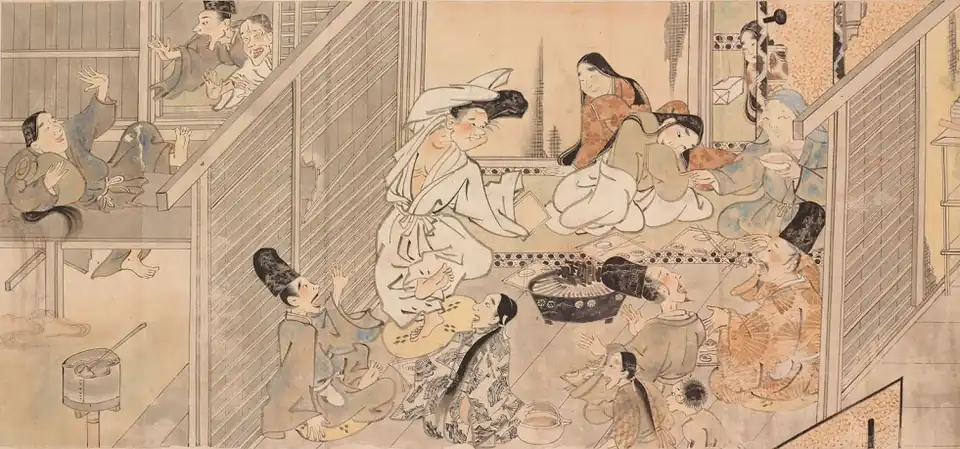 Tosa Mitsuoki, Histoire d'un peintre, XVIIe&nbsp;siècle, Asian Art Museum of Tokyo, copie d’une œuvre du XIVe&nbsp;siècle.