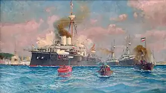 Manœuvres de l'escadron de la flotte impériale[incompréhensible]à Kiel (1890), Musée d'histoire militaire à Vienne