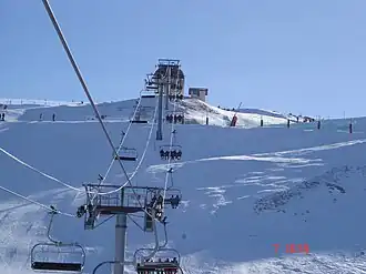 Le télésiège des Crètes en 2006.