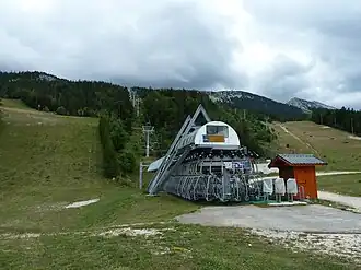 Le télésiège Les Lattes en 2010.