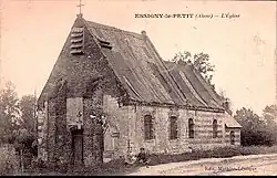 L'église à l'issue de la guerre 14-18.