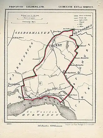 Localisation de Est en Opijnen