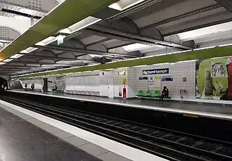 Les quais de la station en 2019.