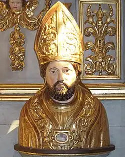 Le buste-reliquaire de saint Fleuret.