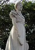 Statue de Luisa Cáceres de Arismendi à La Asunción