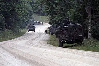 Saber jonction en 2014, soldats estoniens.