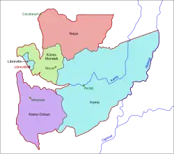 Départements de l'Estuaire
