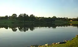 La base de loisirs de l'étang des Alleux.