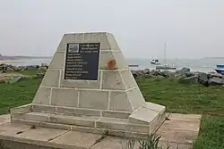 Plaque commémorative du naufrage de 1958.