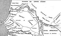 Carte des peuplades du Sénégal de l'abbé Boilat (1853).
