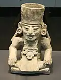 Vase en céramique représentant une figure humaine aux traits félins (Monte Albán III)