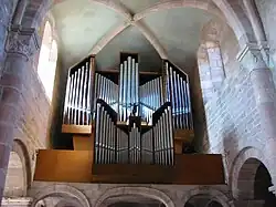 L'orgue de l'abbaye.